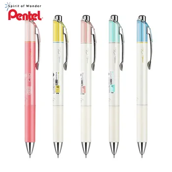 1 бр. гел писалка Pentel, бързосъхнеща BLN75L, кавайная дръжка на ивици, канцеларски материали за изпита, Кавайные сладки дръжки