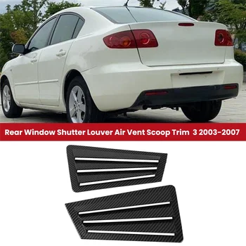1 Чифт Накладки на Задното Стъкло на Колата за Mazda 3 2003-2007 Странични Щори отдушник Лъжичка Спойлер Дефлектор A