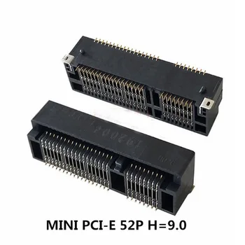 10шт Msata конектор MINI PCIE 52p H = 9.0 AAA-PCI-047-P20