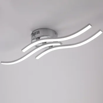 12 W 18 W 24 Watt led тавана лампа Потолочное осветление Алуминиева форма на вълната Модерен тавана лампа за декориране на всекидневната В 85-265