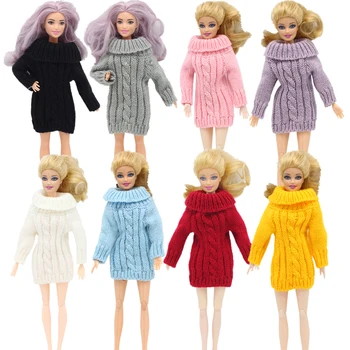1БР 1/6 BJD 30 см кукла 11,5 инча момиче ръчно плетени от чист памук Рокля-пуловер Върховете Възможности за стоп-моушън облекло, Аксесоари