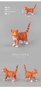 1бр 6 см оранжеви модели на котки Миниатюрни играчки, Подаръци за деца, Аксесоари САМ