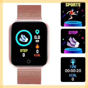 2021 Абсолютно Нови Водоустойчиви Спортни Смарт часовник-гривна за Дамите, Фитнес Тракер, Умни Часовници с iOS и Android Smartband fo