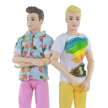 30 см Кукла на приятеля си Кен с тениска и къси панталони, летни дрехи, 12 инча, тялото на кукла принц с глава, играчки за игра, в дома за момичета, подаръци