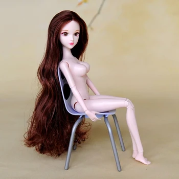 3D Кукла Xinyi с тези очи и красиви кестенява къдрава коса, движещ тялото с 16 ставите за 