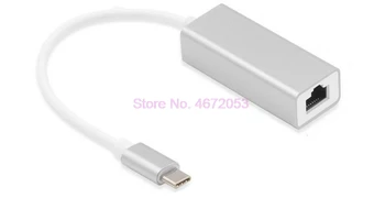 50 бр. Външен Кабелен USB C Ethernet Адаптер Мрежова карта USB Type-C към lan RJ-45 за вашия Лаптоп MacBook Win 7/8/10 10/100 Mbps