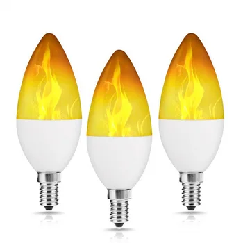 5шт E14 Led Имитира Пламък на Лампа 9 W AC85-265V Luces Домашни Електронни Аксесоари Лампа с ефект на Пламъка на Лампата Lampada light
