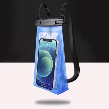 7-Инчовата водоустойчива Чанта за телефон, Прозрачен Калъф за телефон със сензорен екран, стойка за ски, гребане, Плуване, Басейна, водни спортове, калъф за телефон