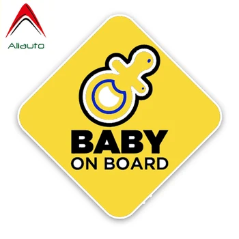 Aliauto Предупредителен Знак на Колата Стикер Карикатура Дете на Борда на Винил Покриване на Драскотини за Chevrolet, Opel Astra, 14 см*14 см