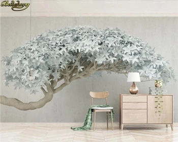 beibehang Потребителски 3D тапети стенопис 3d стерео цъфтящо дърво, модерна ТЕЛЕВИЗИЯ фон тапети начало декор papel de parede