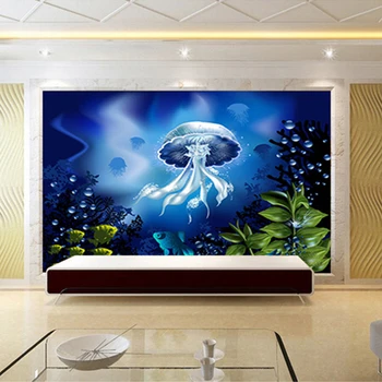 beibehang Потребителски тапети 3D фотообои спокоен красив подводен свят ТЕЛЕВИЗИЯ фон стена дневна спалня 3D тапети