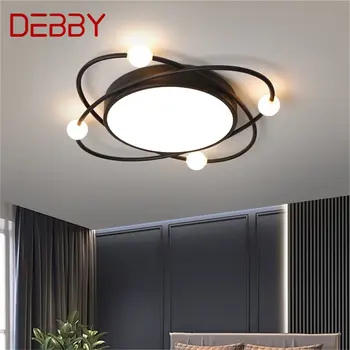 DEBBY Nordic Тавана Лампа Модерен Черен Кръг Осветително осветителни Тела LED Home Декоративни Дневна Спалня