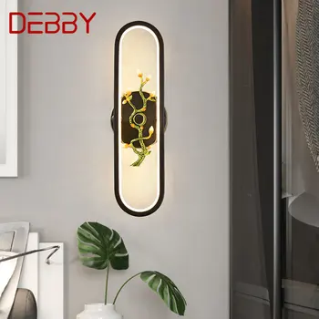 DEBBY е Модерен стенен лампа led Ретро месинг творчески лампа-халба бира за дома, хол, спалня, коридор, декор