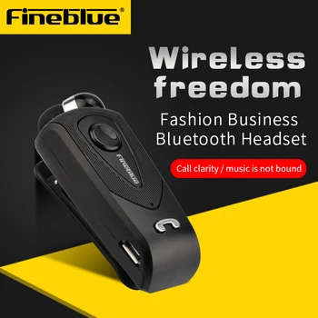 FineBlue F930 Lavalier Bluetooth Слушалки с id на обаждащия се, вибрации, Valet Express, мобилен телефон Унисекс за колоездене на открито