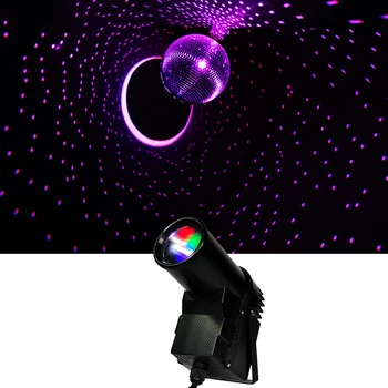 Led RGB 3 В 1 Точков led Лъч С Точков Ефект на Цветно Осветление се Използва Със Стъклена Топка За DJ KTV Партита Дискотеки Сватба All star In the Sky