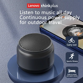 Lenovo New K30 Портативен безжичен говорител, Bluetooth, мини говорител за улицата, стълбове за високоговорителите, 3D стерео Музика, Съраунд бас микрофон