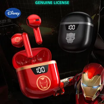 Origina Disney BTMV11 Слушалки Iron Man TWS Smart Touch Слот С Двоен Микрофон Безжични Слушалки Auriculares Bluetooth 5,0