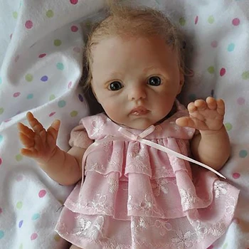 SANDIE10Inches Mini Reborn Кукла Kit Несса Удобна Кукла направи си САМ Празни Част Кукли Реалистично Меко Тяло Reborn Baby Doll Kit Bonecas