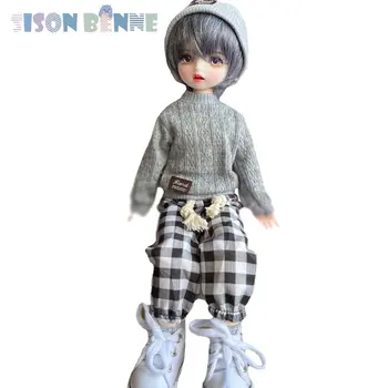 SISON BENNE 1/6 BJD Кукла Момче е с височина 12 сантиметра Кукла с дрехи и обувки на Пълен набор от Играчки за деца