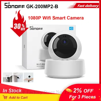 SONOFF Помещение GK-200MP2-B Безжична Wifi IP Камера HD 1080P следи бебето Наблюдение на Безопасността на 360 IR Камера Аларма Умен Дом