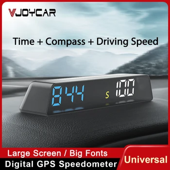 Vjoycar 2023 най-Новият GPS HUD Цифров Скоростомер за Всички Автомобили Скорост на Време, Височина, Компас, Аларма за Превишаване на Скоростта Дисплей Авто аксесоари