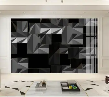 wellyu Индивидуални голям стенопис модерен минималистичен геометричен цветен блок златна линия Скандинавските ТЕЛЕВИЗИЯ фонови картинки