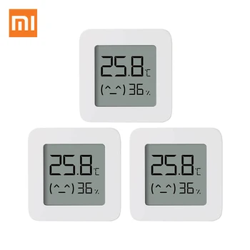 Xiaomi Mijia Bluetooth Температура влажност 2 Безжични интелигентни електрически цифров влага със сензорен екран, интелигентен дом