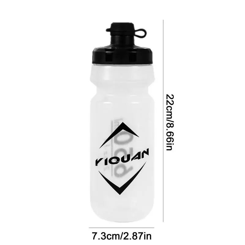 Велосипедна бутилка за вода, лесен за сжимаемая бутилка с подвижни пылезащитной капак, 650 мл, запечатани спортна бутилка за вода, подходящ за повечето колоездачни клетки за