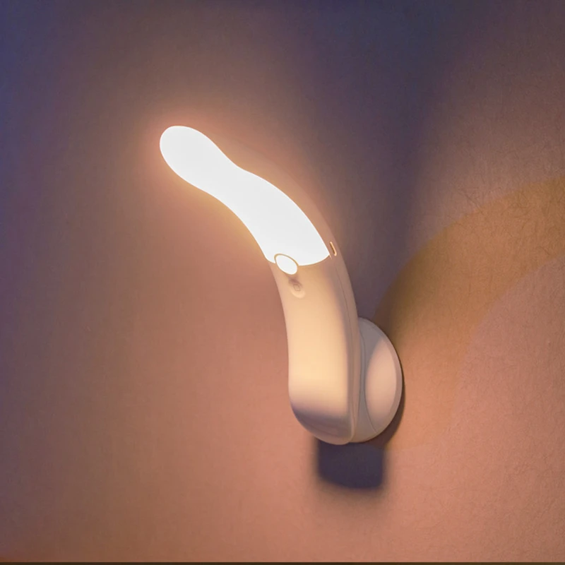XIAOMI LED Motion Sensor Безжичен Преносим нощна светлина, Светлина за вашия интериор, спални, Интелигентен, с монтиран на стената лампа, Осветление на Стълба на гардероба, стаите