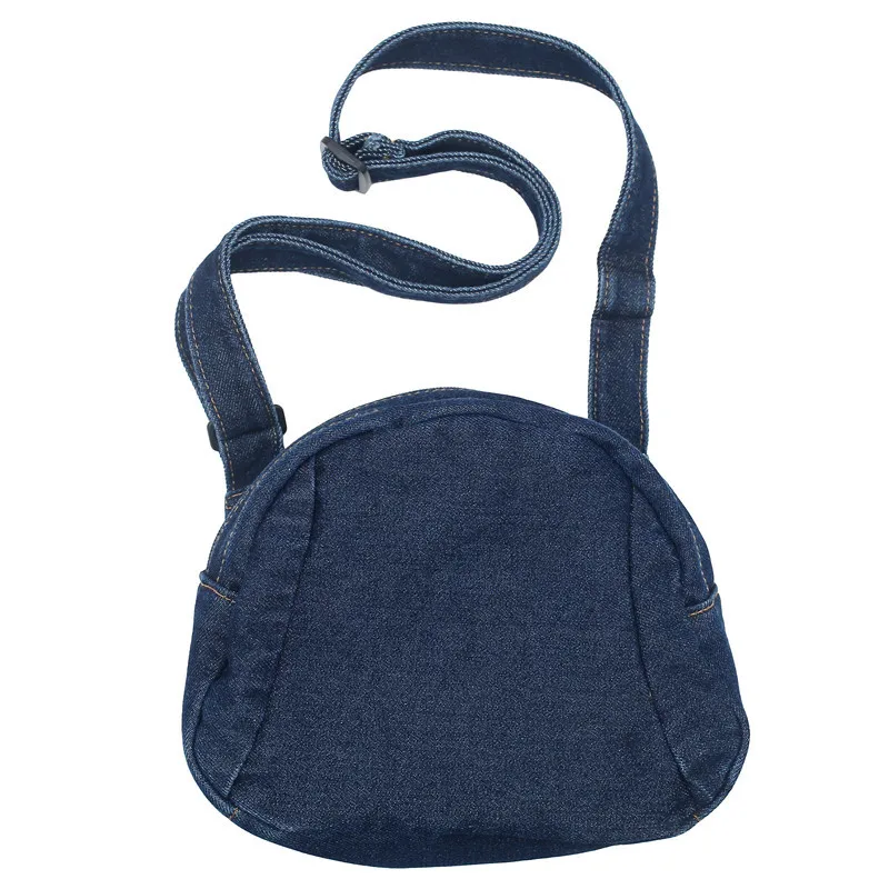 Дънкови чанта на рамото, дамски ретро чанта във формата на миди, модни проста ежедневна ретро чанта през рамо, студентски чанта за тийнейджър