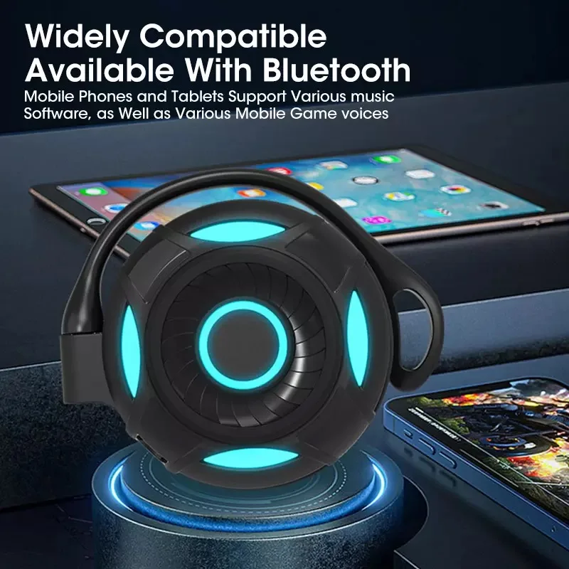 Музикални слушалки с докосване S660, съвместими с Bluetooth Слушалки 5.2 TWS, безжична спортна слушалки за бягане с подсветка