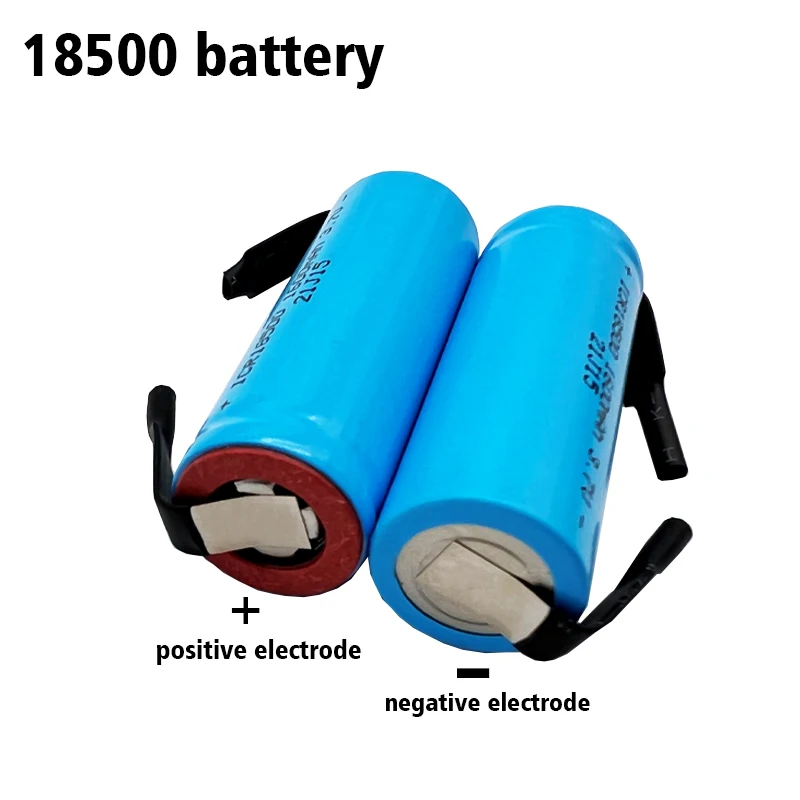 3,7 В ICR18500 1400 mah Акумулаторна Йонна Батерия с Припой за Led Фенерче Фарове Компактна Преносима Резервна Батерия