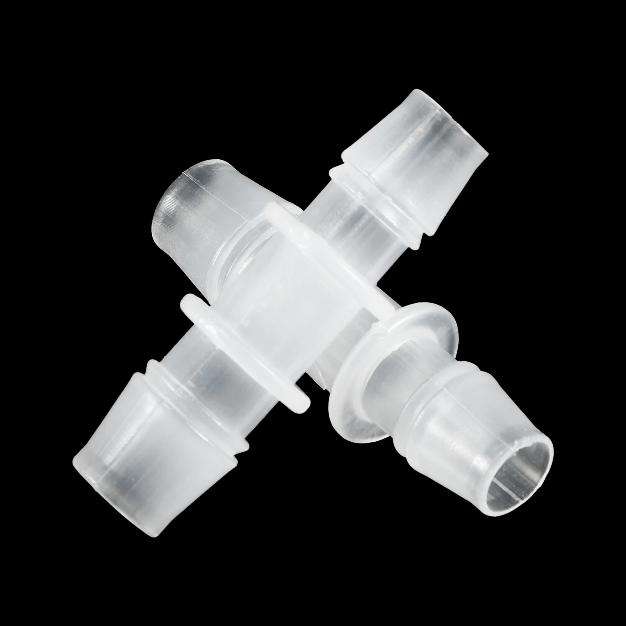 X Autohaux 4 бр., I-образен маркуч, зазубренная тръба, фитинг от полипропилен, полупрозрачни за автомобилни шланговых конектор