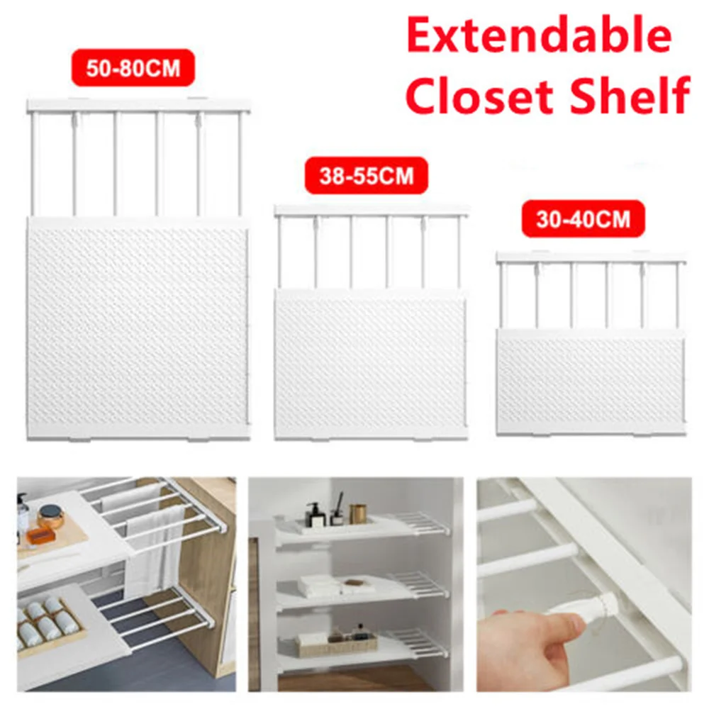 Прибиращ се многопластова преграда за съхранение в гардероба, здрава многофункционална регулируема стойка за облицовки на стените на кабинета, разширява пространството