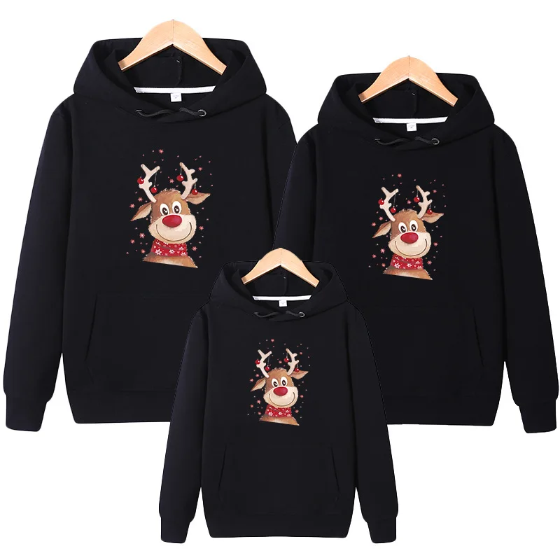 Коледен пуловер Jerseis Familiares Навидад, е един и същ дрехи за майка и Дъщеря, семейни комплекти, блузи с принтом Лосове, семеен начин на