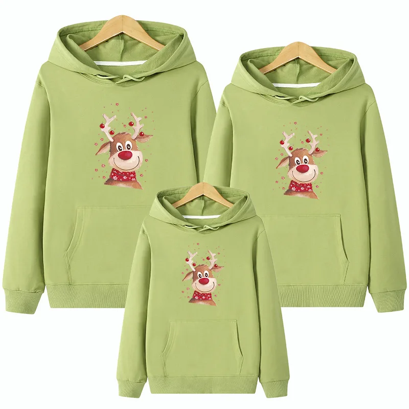 Коледен пуловер Jerseis Familiares Навидад, е един и същ дрехи за майка и Дъщеря, семейни комплекти, блузи с принтом Лосове, семеен начин на