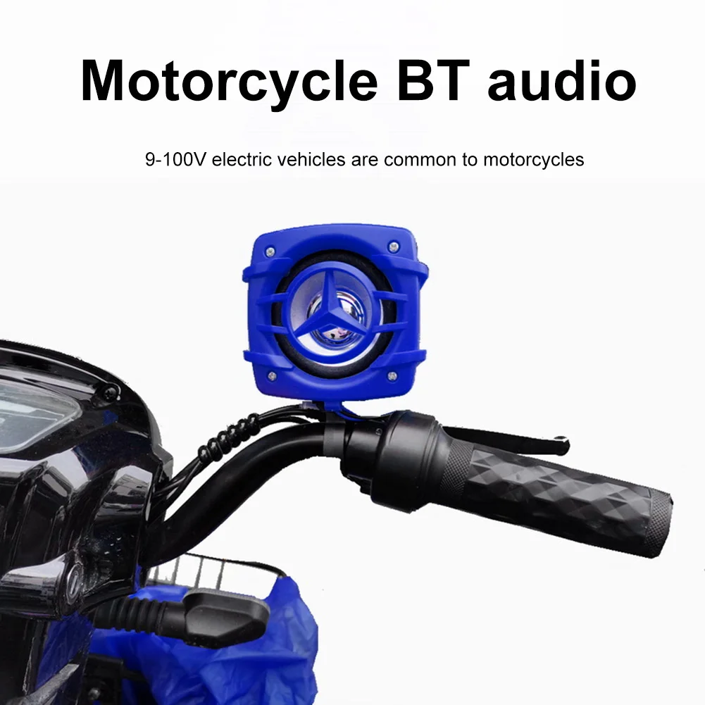 Мотоциклетът стерео система за конна езда на мотоциклет микрофон, съвместим с Bluetooth, за електрически скутер 9-100 На мотор