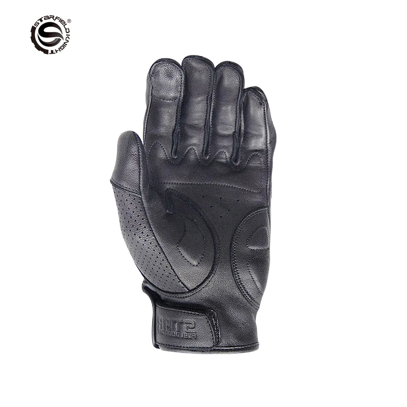 Класически мотоциклети кожени ръкавици, дишащи мъжки, дамски ръкавици за мотокрос със сензорен екран, защитни Ръкавици за колоездене