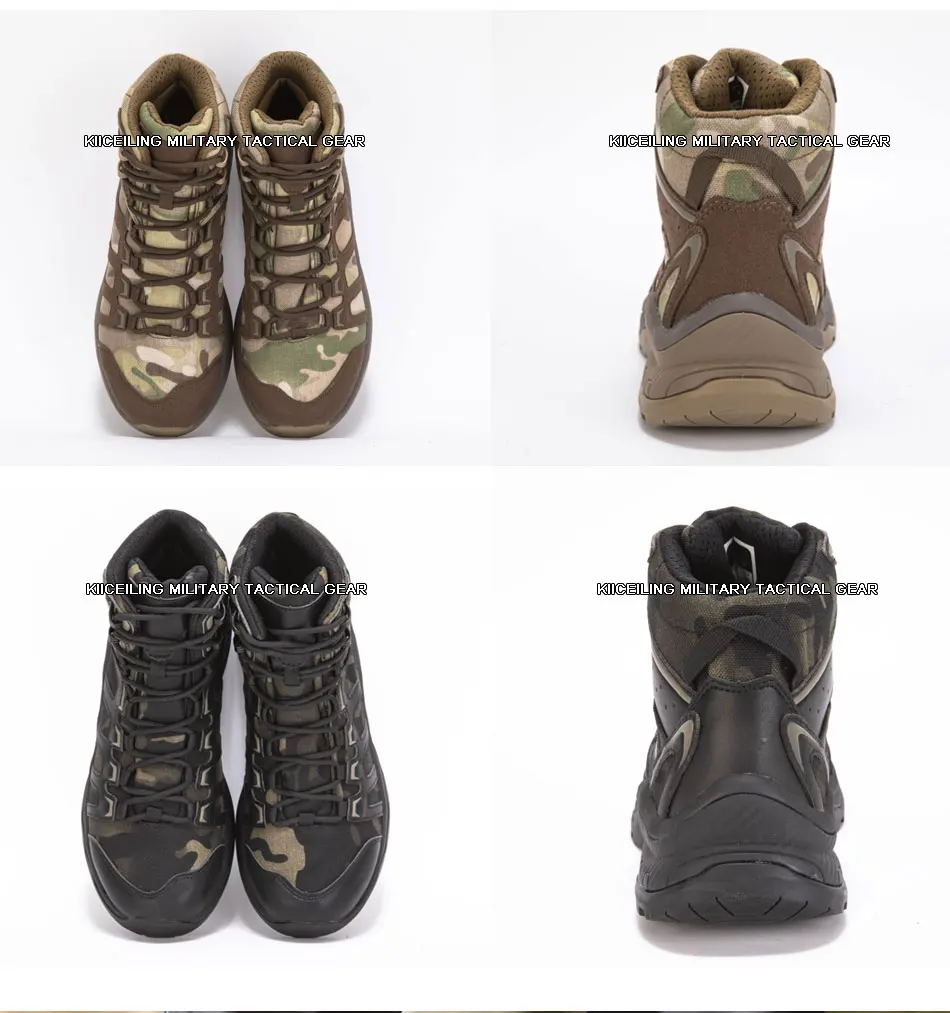 4D Маратонки Мультикамерные камуфляжные мъжки военни тактически обувки със среден покрив от телешка кожа в армията на пустинята, безопасни за работа, зимни мъжки туристически обувки