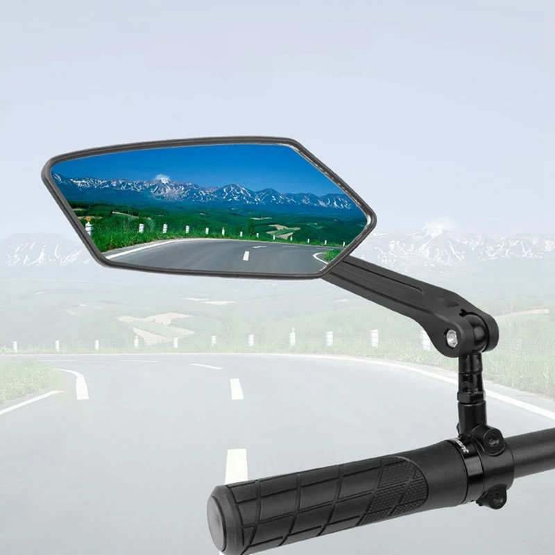 Огледалото за обратно виждане, за планински велосипед, Hd-Дв, 360 градуса, Складное, аксесоари за колоездене