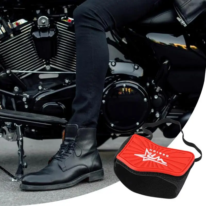 Защита за обувки мотоциклет Регулируема калъф за обувки мотоциклет Защитни гумени щитове превключване на предавките, Универсален мотоциклет