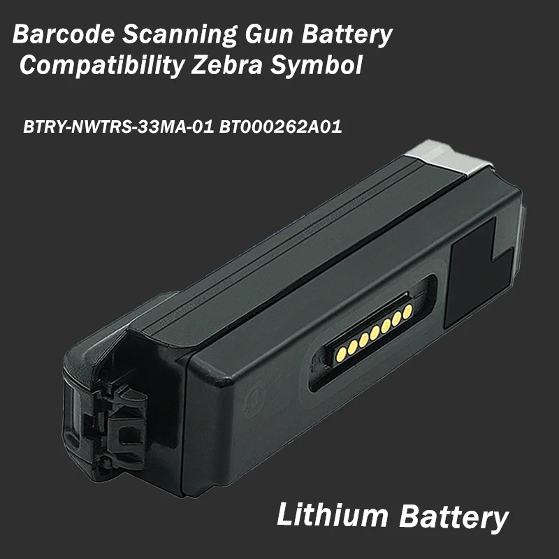 Символ на оперативна съвместимост на батерията пистолет за сканиране на баркодове 3.Литиева батерия с капацитет 7v3350mAh WT6000 RS6000 BTRY-NWTRS-33MA-01 BT000262A01