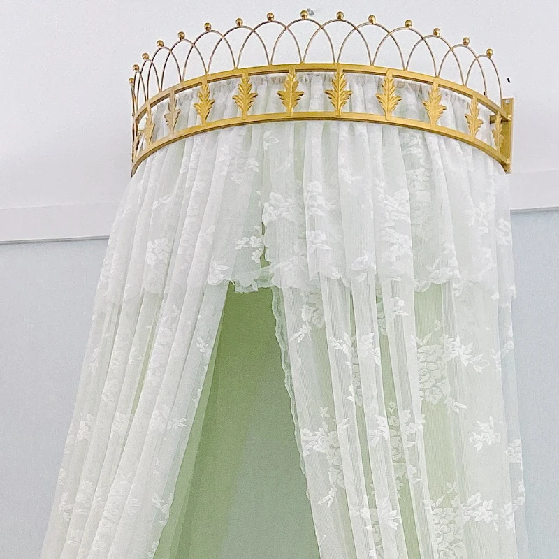 Короната на принцеса mosquito net Завеса за легла Декор на Детска Стая За Момичета в Нощна Мрежа от прежди Романтични Палатки принцеса Балдахин за легло