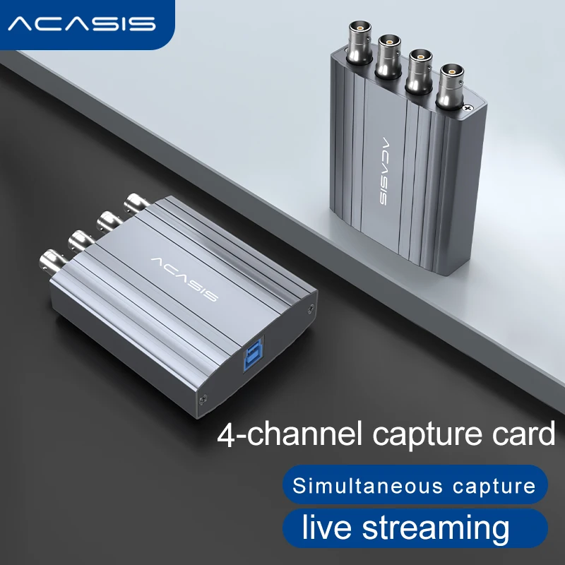 ACASIS 4/8CH Порт 1080P AHD CVI TVI20KM BNC удължителен кабел, Оптичен HD Видео Конвертор за електронно оборудване за наблюдение