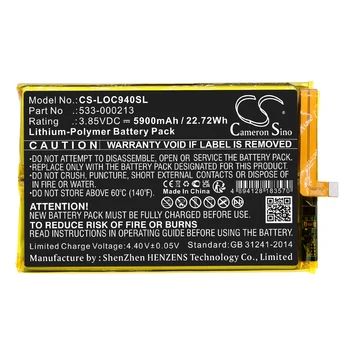 Акумулаторна батерия за игрова конзола Cameron Sino капацитет 5900 ма ForLogitech G Cloud, 940-000198, GR0006