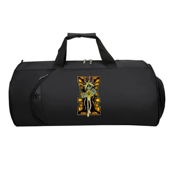 Аниме Yu-Gi-Oh! Спортна чанта с логото, спортна чанта за мъже и жени, чанта за тренировки, цилиндрична чанта