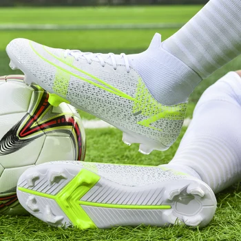 Висок клас футболни обувки 2022 Нов стил Мъжки футболни обувки Дамски тренировочная футболни обувки, Мъжки маратонки за футзала Chuteira