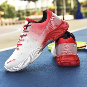 Висококачествени обувки за бадминтон, ежедневни дишаща нескользящая спортни обувки за тенис, мъжки и дамски спортни обувки
