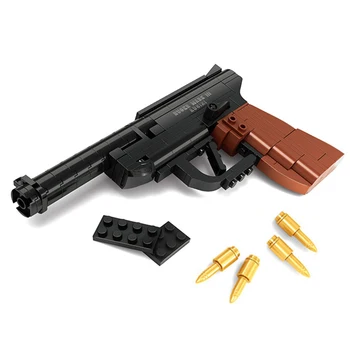 Високотехнологичен 118 бр. Военен PUBG WW2 Mark Gun III Пистолет MOC градивните елементи на класическия Модел на Оръжия Комплекти Тухли За Детски Играчки