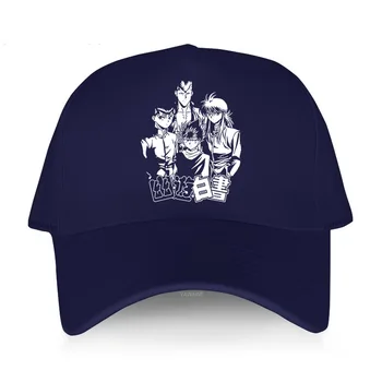 Възрастен шапка унисекс, Брандираната бейзболна шапка на Манга Yu Yu Hakusho Yusuke Urameshi, Аниме Kuwabara Kazuma Kurama Hiei, Памучни шапки в стил хип-хоп